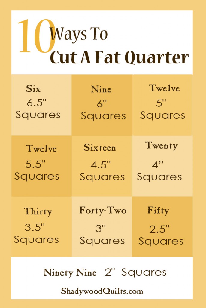 10 Ways to Cut A Fat Quarter
