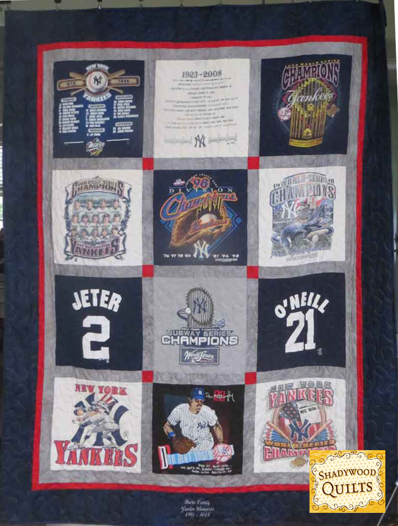 Yankees theme T-Shirt Quilt