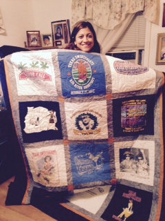 T-Shirt Quilt from happy customer