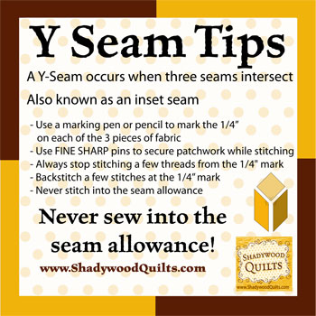 Y Seam Inset seam tips
