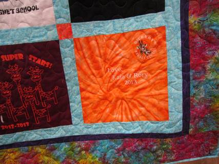 tie dyed t-shirt quilt